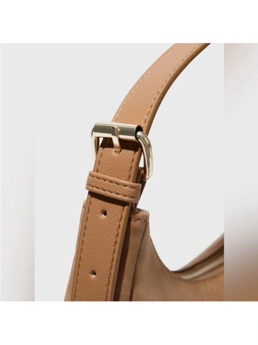 Everyday Tan Crescent Shoulder Bag - Picture 5 of 6